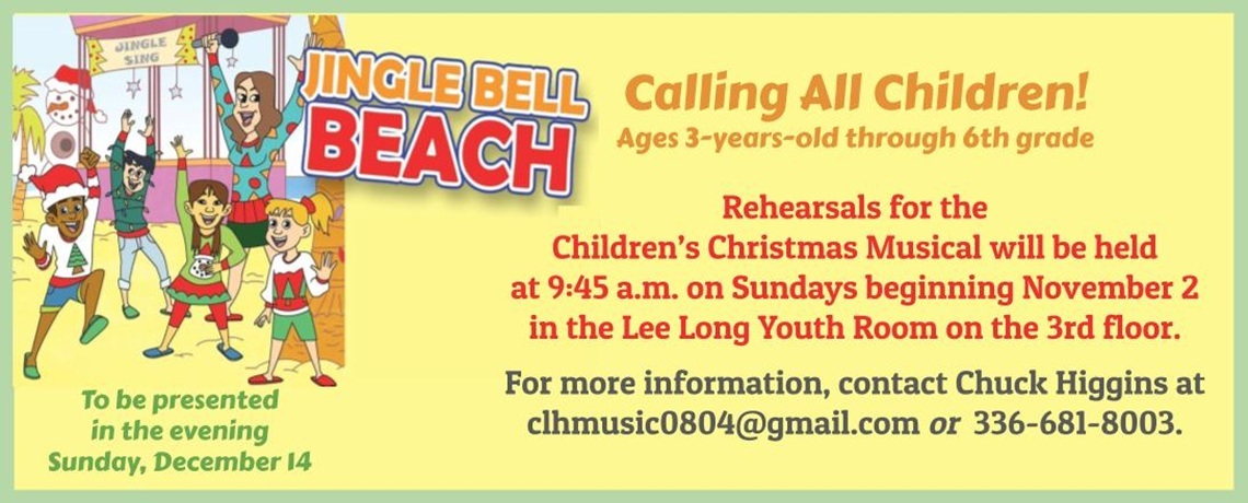 Children’s Christmas Program rehearsals 2025